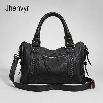 Jhenvyr Women'S Tote Bag, Large Capacity Shoulder Bag with Adjustable Strap, Zipper Crossbody Tote, Casual Trendy Versatile High-Quality Daily Commuting Bag, Casual Handbag Satchel